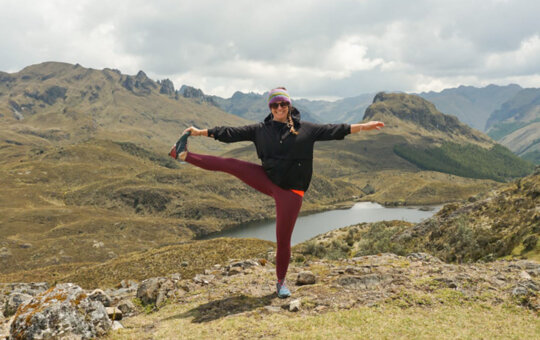 Studentin Eva Kollmitzer auf Entdeckungsreise in den Anden in ihrem Auslandsstudium in Ecuador.